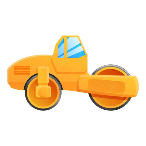 Premium Vector Work Road Roller Icon Cartoon Of Work Road Roller