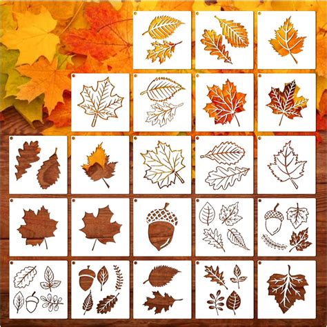 Fall Stencils For Painting On Wood Hello Fall Pumpkin Stencils Autumn Leaf