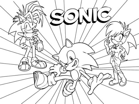 Coloriage Sonic Gratuit Supers Dessins Imprimer