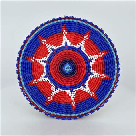 Native American Indian Beaded Rosette