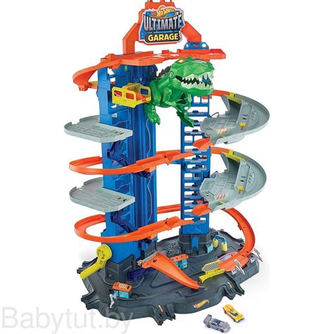 Купить Невообразимый гараж Hot Wheels (Хот вилс) c тиранозавром GJL14 в ...