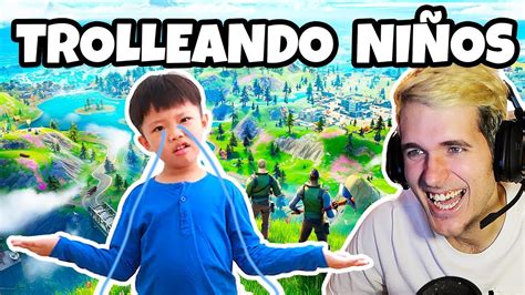 TROLLEANDO a NIÑOS en FORNITE 2 YouTube