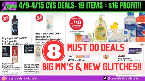 4 9 CVS Deals 8 Must Do Deals 6 NO CRT DEALS CVS Couponing This