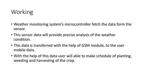 Gsm Based Weather Station Ppt Download