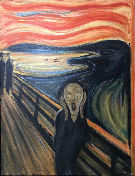 After Edvard Munch The Scream Vintage Oil Painting Painting For ...