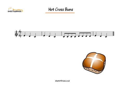 Hot Cross Buns Sheets Brass
