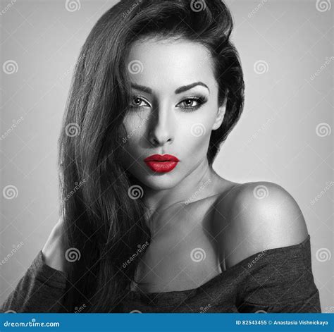 Brunette With Make Up In Dressing Gown Stock Image CartoonDealer
