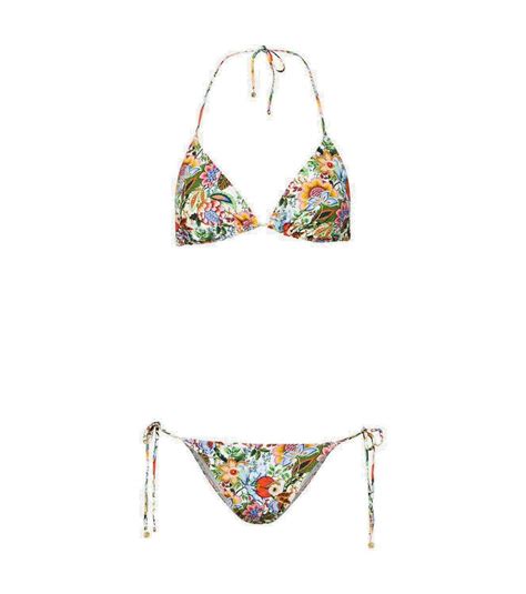 Etro Floral Triangle Bikini Etro