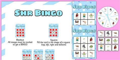 Shr Spinner Bingo Teacher Made Twinkl