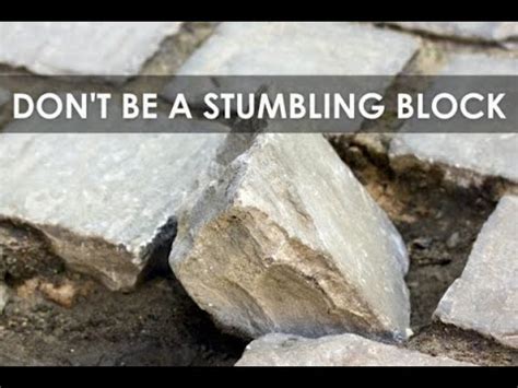 Stumbling Block Or Stepping Stone Youtube