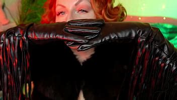 Long Leather Black Gloves Fetish Video From Pin Up Goddess Arya XVIDEOS