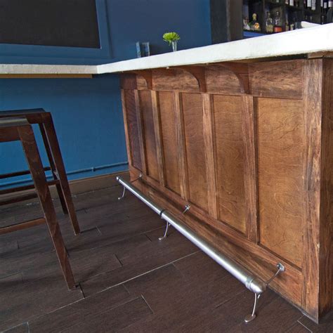 bar foot rail tubing brushed stainless steel  od kegworks