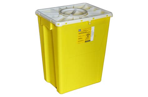 Yellow Sharps Waste Bin 45l 🇨🇦 — Ecs Cares