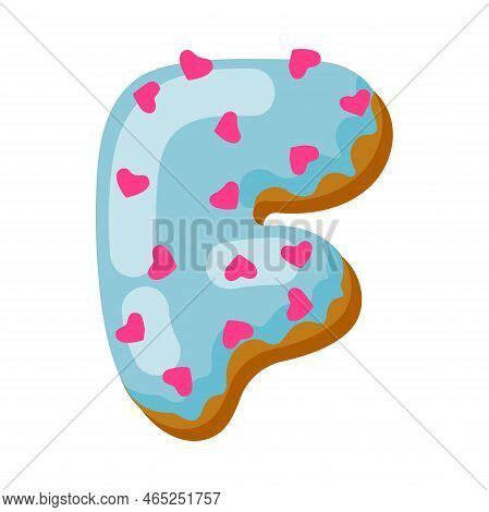 Letter F Donut Font Vector Photo Free Trial Bigstock