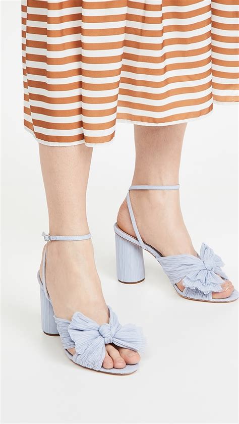 Loeffler Randall Camellia Pleated Bow Heel With Ankle Strap Shopbop