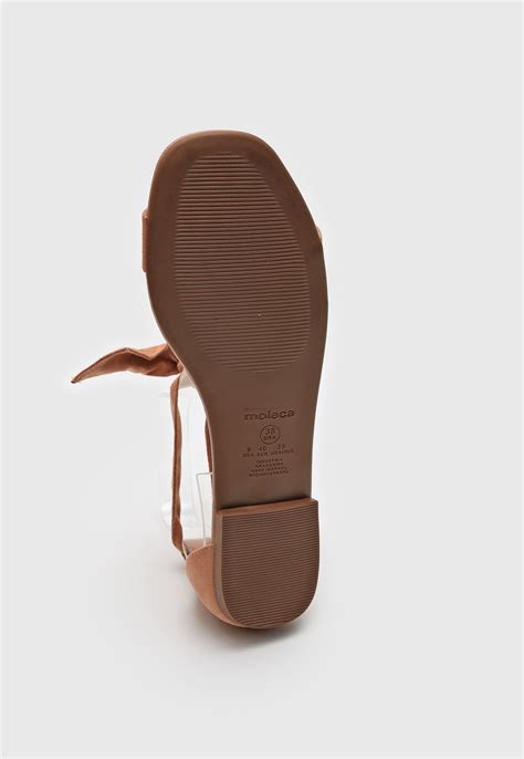 Rasteira Moleca Amarração Nude Compre Agora Dafiti Brasil