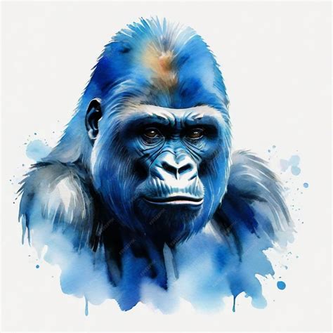A Drawing Of A Gorilla From The Year Of The War Premium Ai Generated