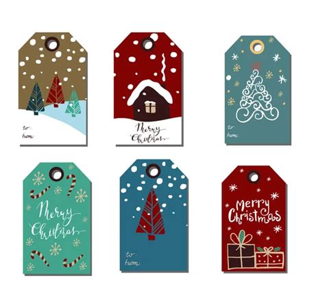 Christmas Label Collection Vector Images Depositphotos