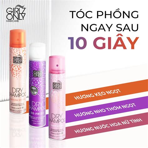 Dầu Gội Khô Girlz Only Party Nights Dawn Til Dusk Dazzling Volume No Residue Nude 100ml