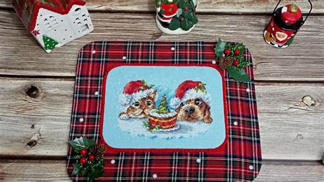 Оформляю вышивку в двойной пинкип - YouTube