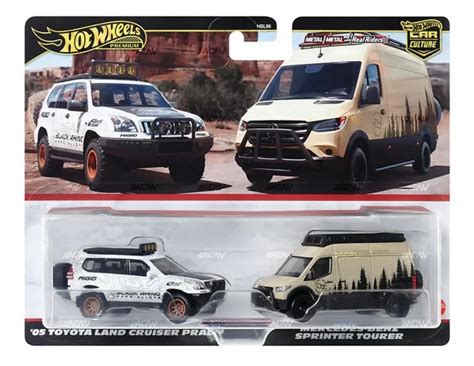Hot Wheels Car Culture 2 Pack 05 Toyota Land Cruiser Mercedes Benz Sprinter Tourer BTL
