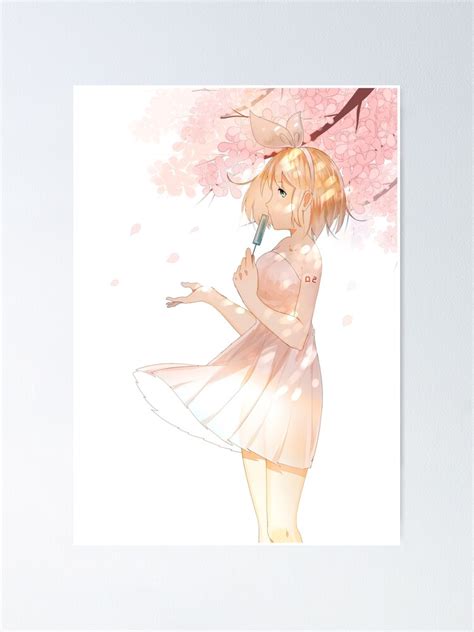 Hot Kagamine Rin Sexy Waifu Kawaii Vocaloid Lewd Anime Girl Loli Lolita Poster For Sale By