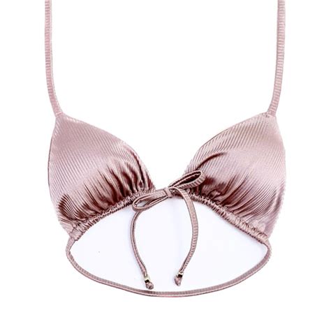 Nude Canelado Top Lilly Cortininha Sandía Moda Praia