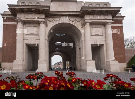 The Menin Gate Memorial Ypres Recording The Names Of Soldiers Missing