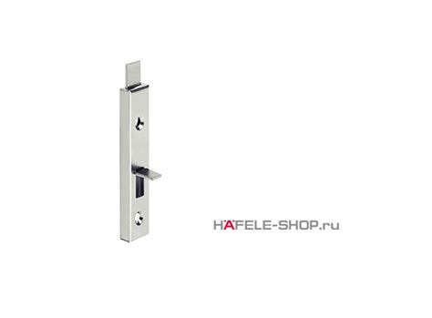 Мебельная задвижка длина 70мм сталь никелированная