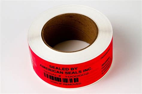 Colorful Logo Printed Tamper Proof Security Labels With Serial Numbering