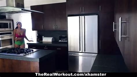 Therealworkout Busty Ebony Fucked By The Fitness Trainer Cumshot Cumshot Porn Xhamster