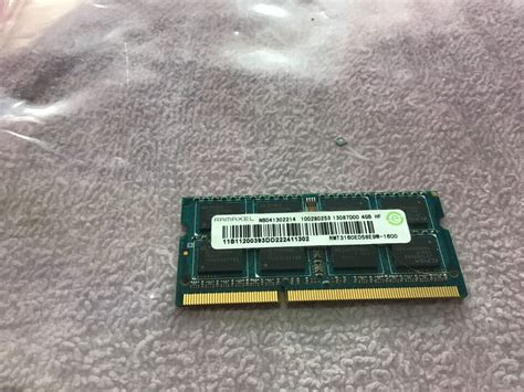 Ramaxel 4GB 2Rx8 PC3-12800S DDR3-1600MHz non-ECC RMT3160ED58E9W-1600 ...