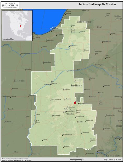 Elder Spencer Rasmussen In Indiana Indiana Mission Map