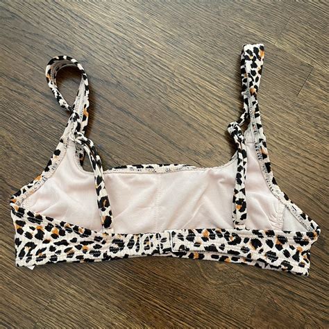 Cheetah Print Xhilaration Bikini Top Size Xs No Depop