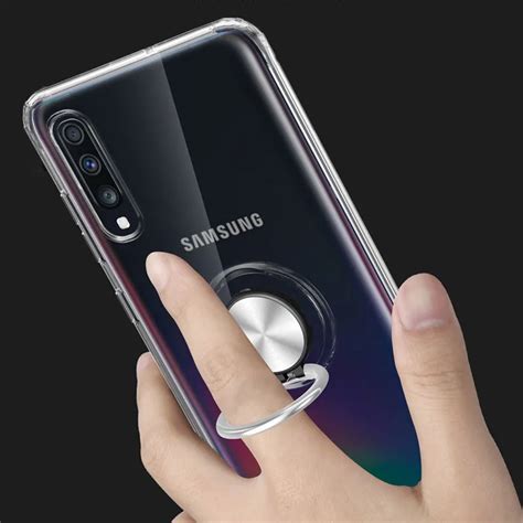 Прозрачные телефонные чехлы для samsung A50 чехол Мягкая Силиконовая ...