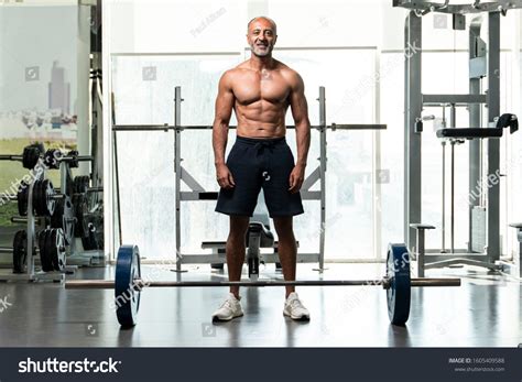 Strong Muscular Shirtless Mature Older Bodybuilding Stock Photo Shutterstock