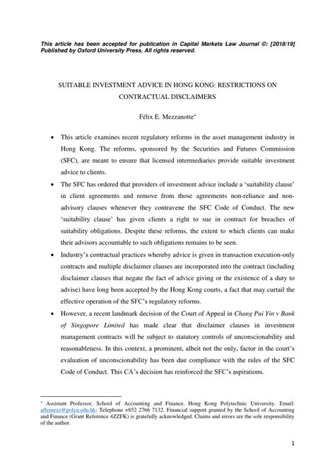 suitable investment advice  hong kong restrictions