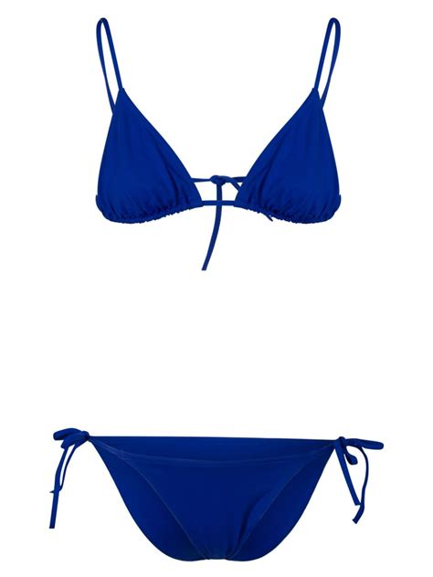 Eres Mouna Malou Triangle Bikini Blue Farfetch Uk
