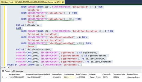 information   server  sql server mssql query