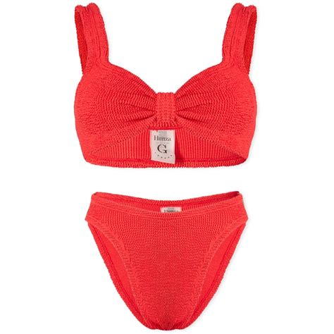 Hunza G Bonnie Bikini Red End Us
