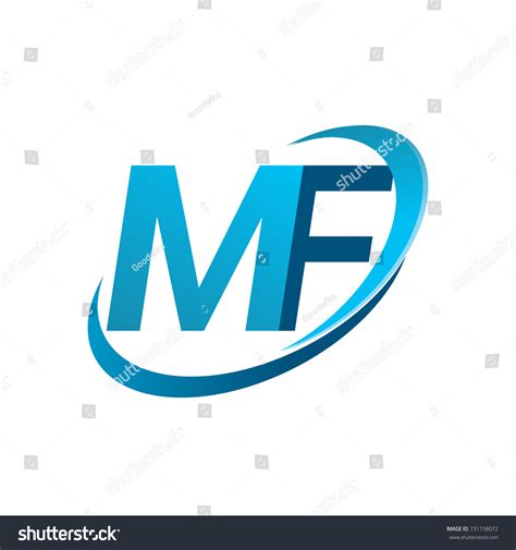 Initial Letter Mf Logotype Company Name Stock Vector Royalty Free