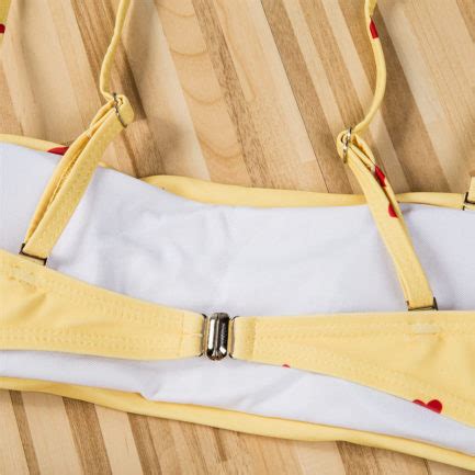 Push Up Heart Shape Print High Waist Summer Bathing Bikini Swimsuit Power Day Sale