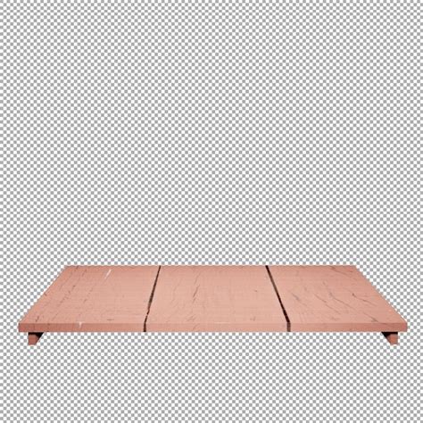 Premium Psd Wooden Table Foreground Wood Table Top Front View D