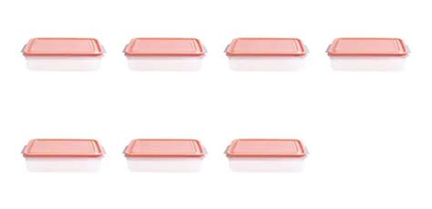 Kit 7 Caixa Organizadora Retangular P 1 1l Aba Nude MercadoLivre