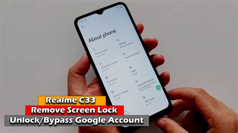 Realme C Remove Screen Lock Hard Reset Unlock Bypass Google