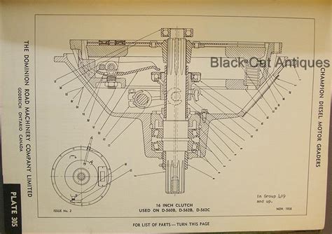 1956 61 Champion Diesel Motor Graders Parts Manual W Gm Diesel Parts