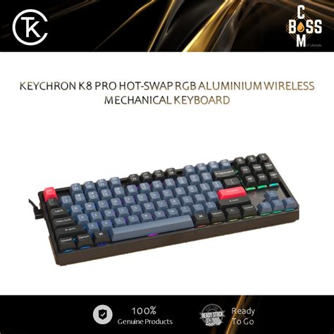 Keychron K Pro Hot Swap Rgb Aluminium Wireless Mechanical Keyboard Shopee Singapore