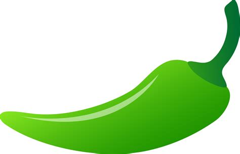 Hot Green Chili Pepper Free Clip Art