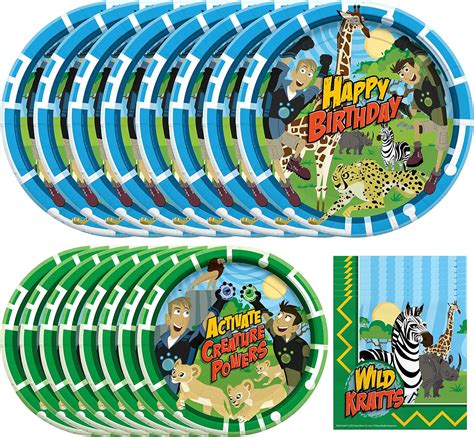 Treasures Ted Wild Kratts Birthday Party Supplies Serves 16 Guests