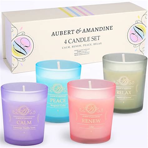 Aubert Amandine Coffret Cadeau De Bougies Parfum Es De Soja Velas